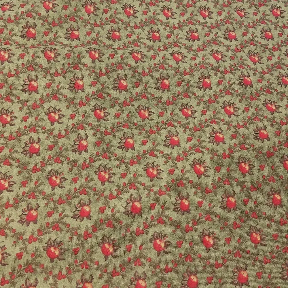 Mistletoe Manor 3 Sisters for Moda Christmas Carol Floral Fruit Quilting Fabric